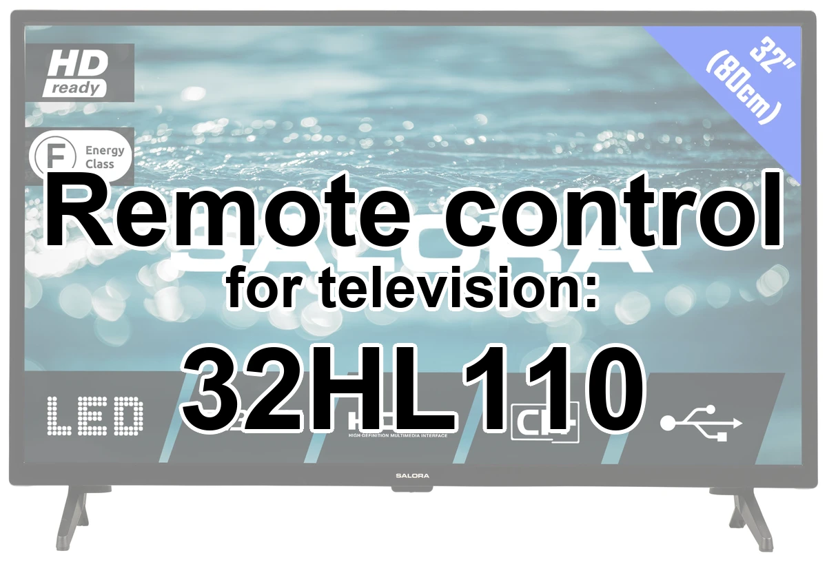 Salora 32HL110 original remote control