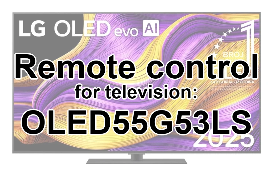 LG OLED55G53LS original remote control