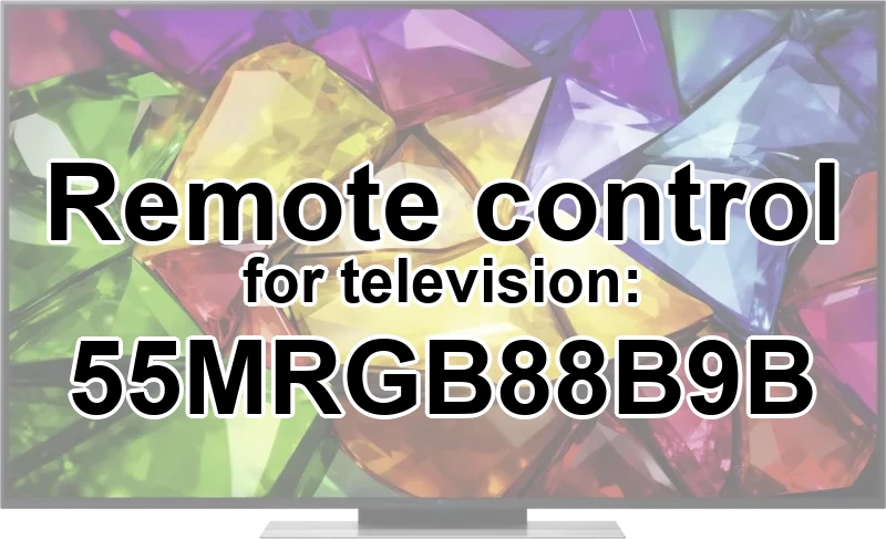 LG 55MRGB88B9B replacement remote control different look