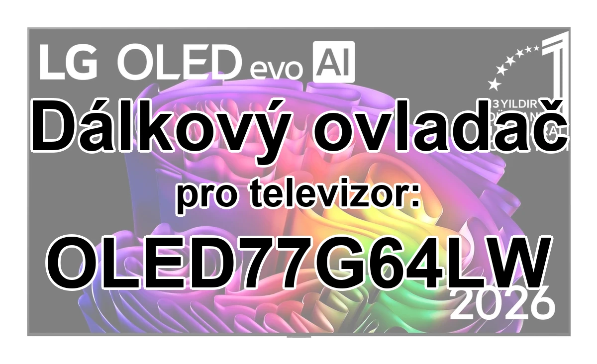 LG OLED77G64LW náhradní dálkový ovladač jiného vzhledu