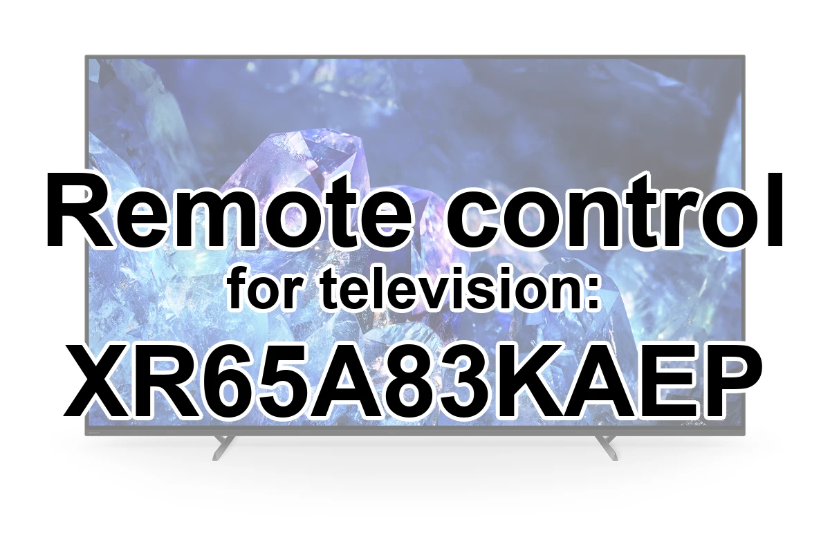 Sony XR65A83KAEP original remote control