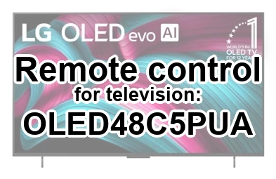 LG OLED48C5PUA replacement remote control for seniors