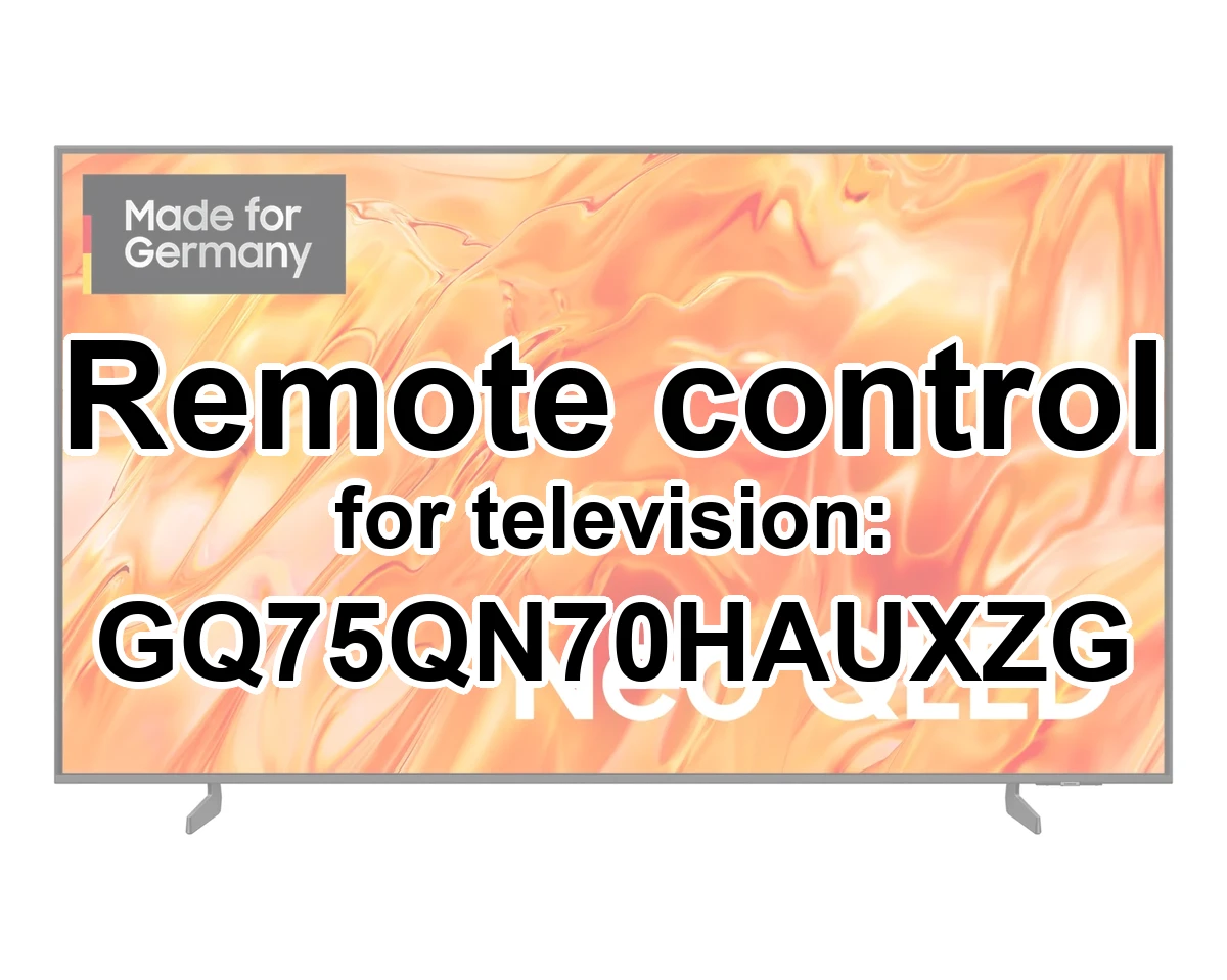 Samsung GQ75QN70HAUXZG replacement remote control for seniors