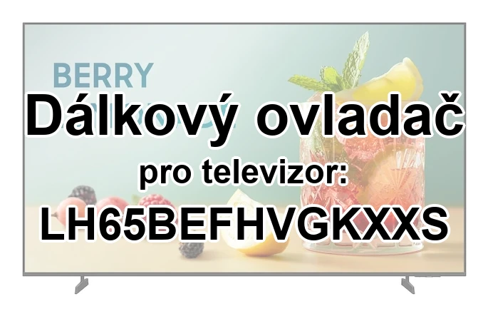 Samsung LH65BEFHVGKXXS náhradní dálkový ovladač jiného vzhledu