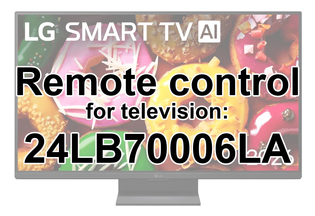 LG 24LB70006LA original remote control