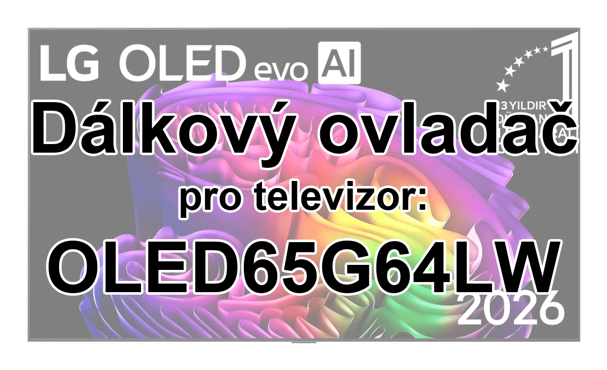 LG OLED65G64LW náhradní dálkový ovladač jiného vzhledu
