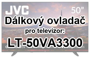 JVC LT-50VA3300 náhradní dálkový ovladač jiného vzhledu