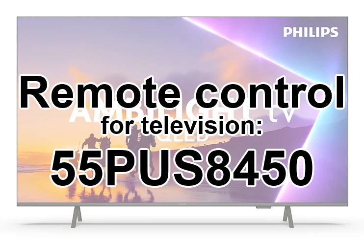 Philips 55PUS8450 original remote control