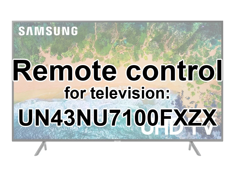 Samsung UN43NU7100FXZX original remote control