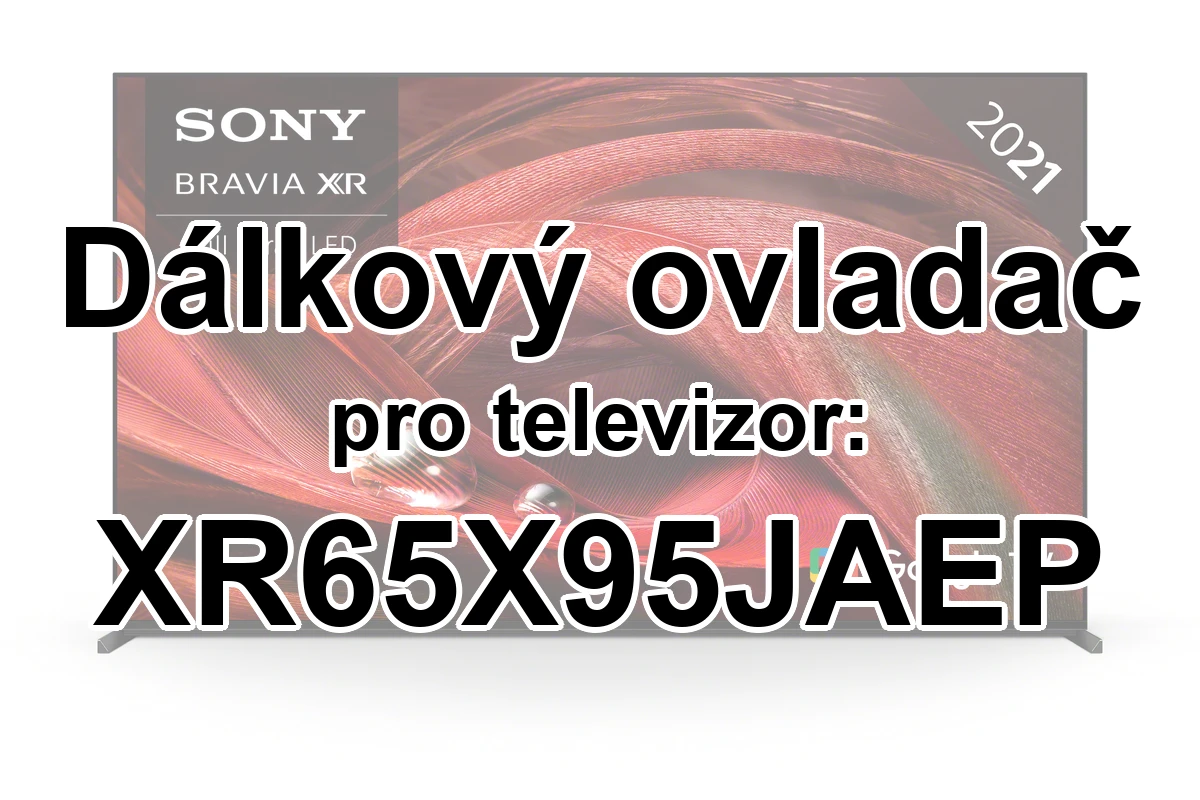 Sony XR65X95JAEP náhradní dálkový ovladač jiného vzhledu