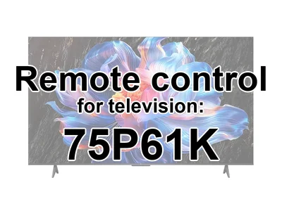TCL 75P61K original remote control