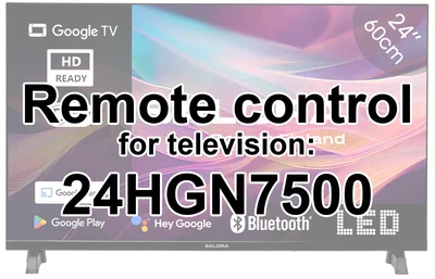 Salora 24HGN7500 replacement remote control different look