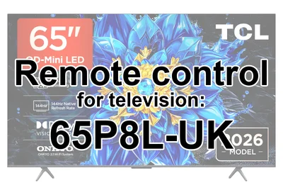 TCL 65P8L-UK original remote control
