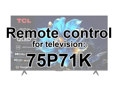 TCL 75P71K original remote control