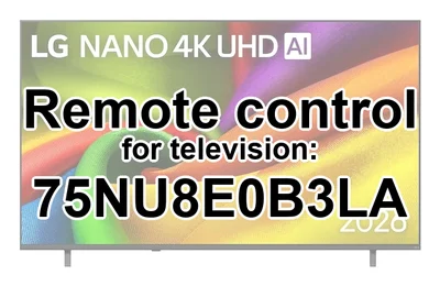 LG 75NU8E0B3LA original remote control