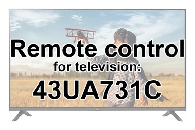 LG 43UA731C replacement remote control for seniors