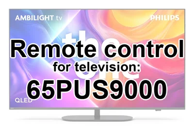 Philips 65PUS9000 replacement remote control for seniors