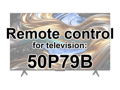 TCL 50P79B replacement remote control different look